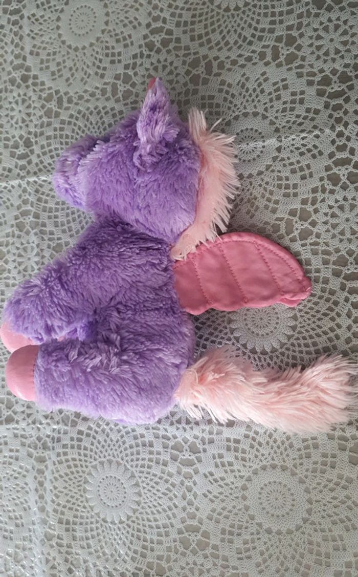 Licorne violette peluche jouet fille doudou - photo numéro 3