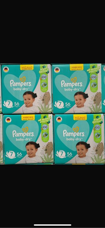 Pampers baby dry taille 7 (56 couches)