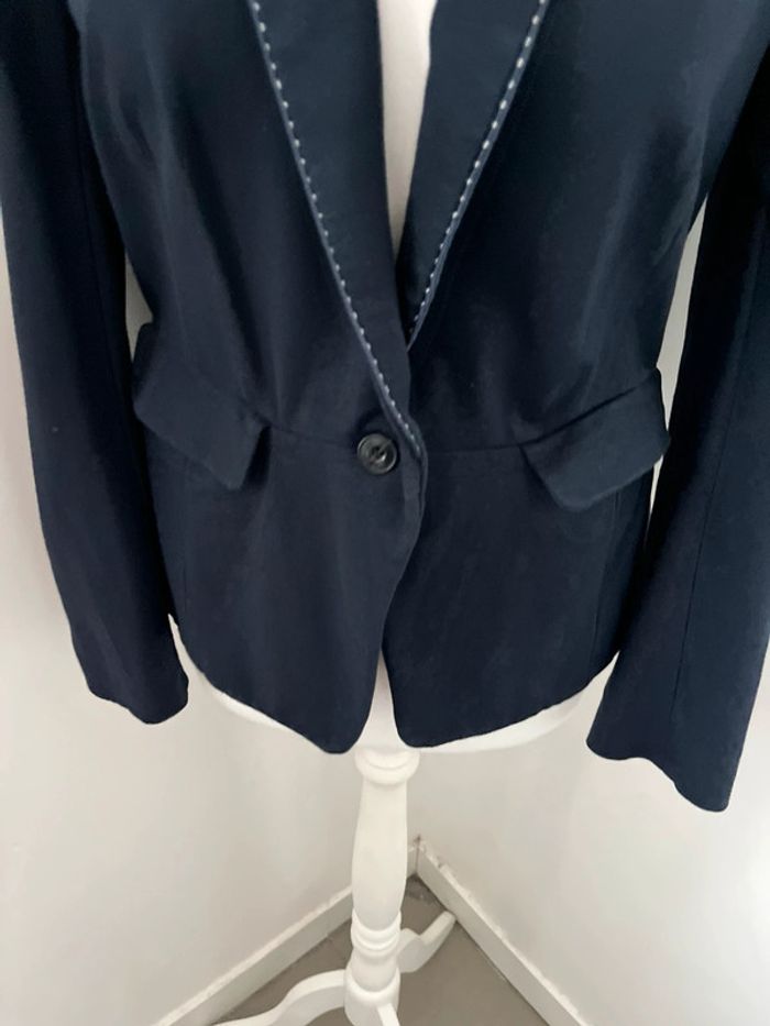 Veste blazer marine cintrée Ikks M - photo numéro 2