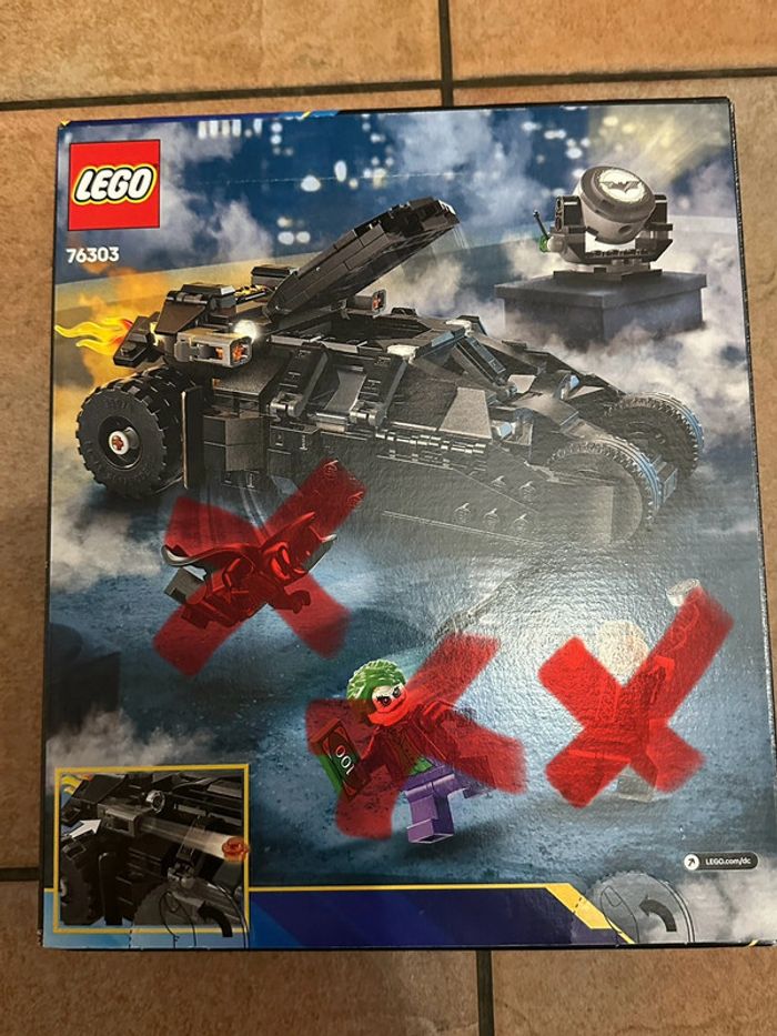 Set Lego 76303 Batman Trumbler sans figurines