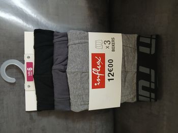 lot de trois boxers en coton XXL