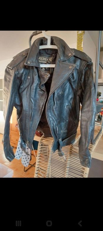 Blouson en Cuir noir Redskins