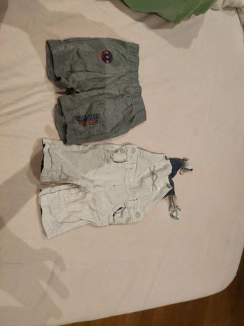 Un short et une salopette 6 mois