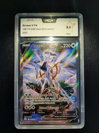 Carte Pokémon : Arceus V FA Alternative 166/172 PCA 9,5 Stars Étincelantes EB09 Epée et bouclier fr