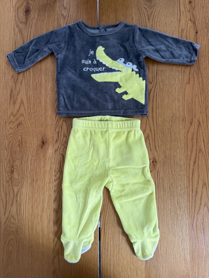 Pyjama 2 Pièces Bébé 6 Mois Gemo Je Suis à Croquer Très Bon État – Réduction sur Lot
