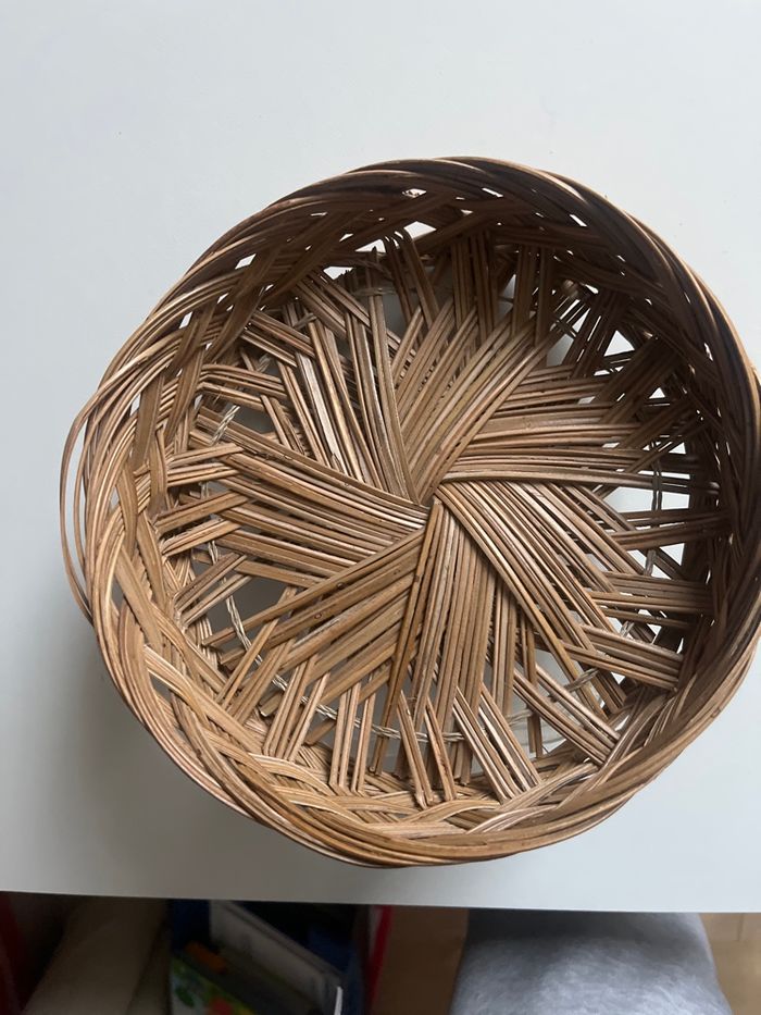 Corbeille ronde osier - photo numéro 3