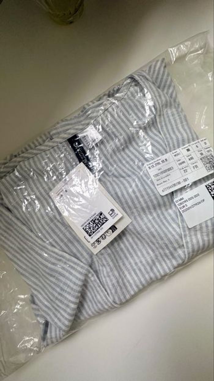 Blouse  courte en lin H&M - photo numéro 6