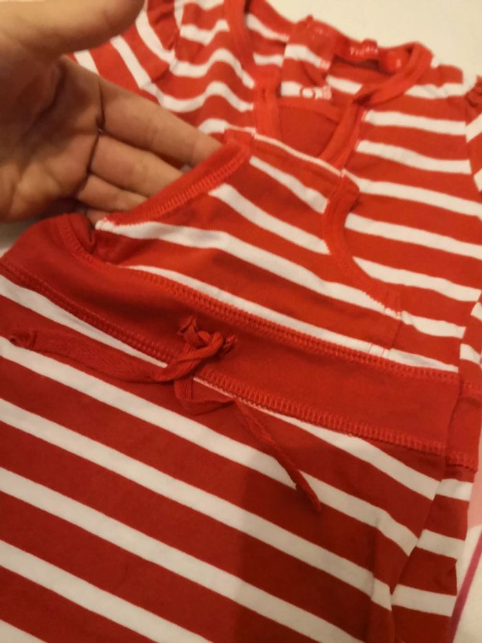 Robe rayures rouge - photo numéro 3