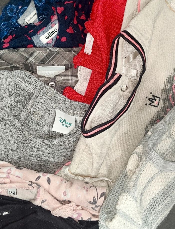 Lot t-shirts bébé fille - photo numéro 2