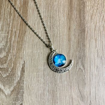 Collier vintage lune 🌸