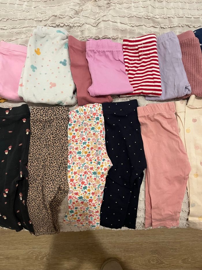 Gros lot de 32 pantalons/leggings 6 mois - photo numéro 2