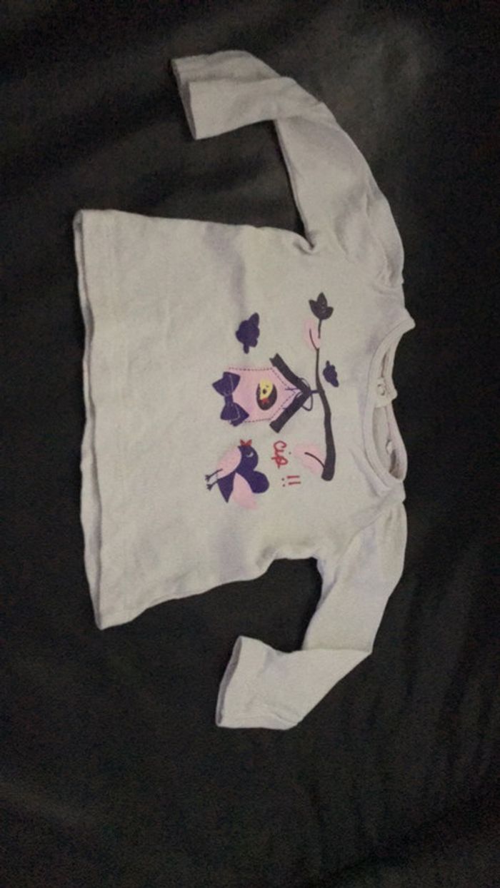 T-shirt à manches longues Fille 3 mois