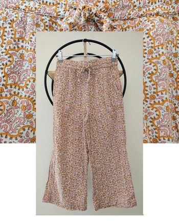 10 ans pantalon fluide léger 7/ 8 eme monoprix