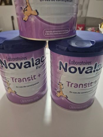 3 boites Novalac transit + 0 - 36 mois 