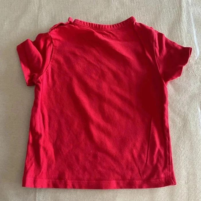 🐺 T-shirt "Petit Loup" Kiabi Rouge 🐺 - photo numéro 5