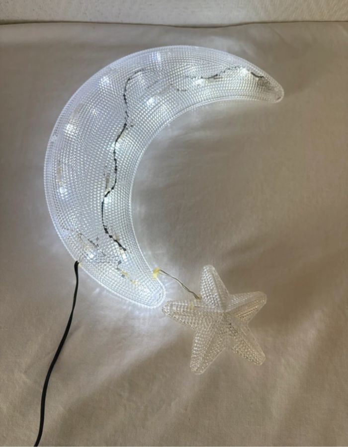 • Luminaire ~ Lune & étoile ~ Cindeco • - photo numéro 2