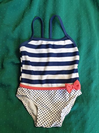 Maillot de bain rayé marin 18 mois