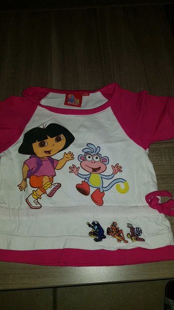 Tee-shirt manches courtes fille Dora