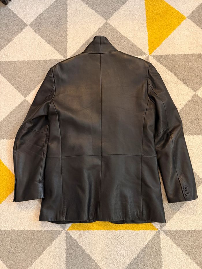Manteau en cuir noir Jamie Page Taille M - photo numéro 2