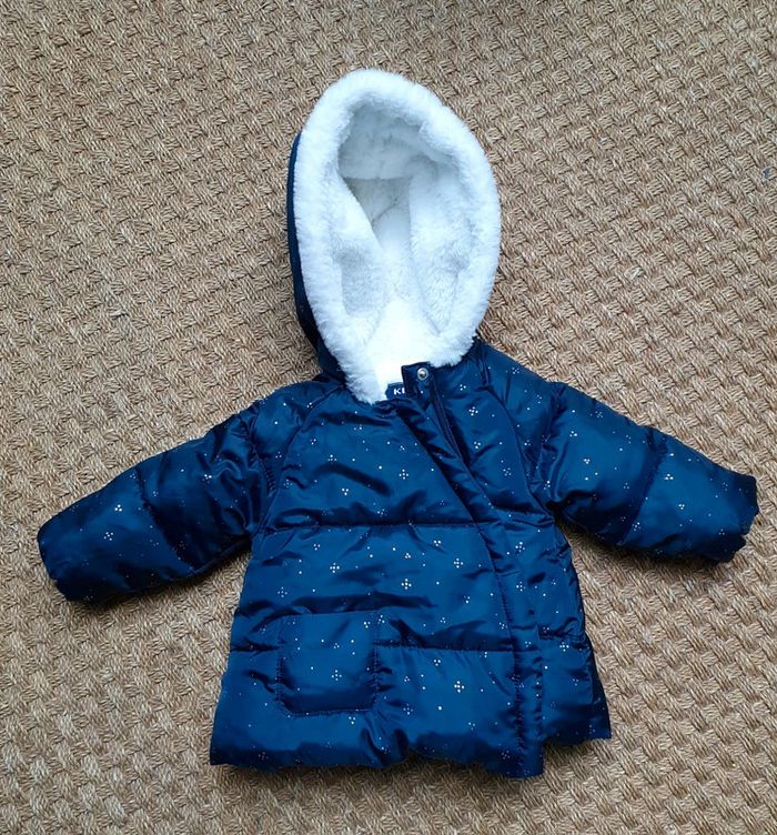 Doudoune bleue 12 mois