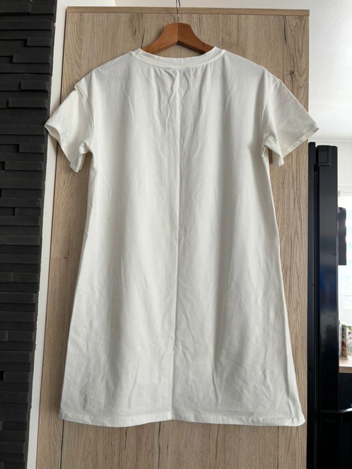 Robe « c’est la vie » blanche - photo numéro 4