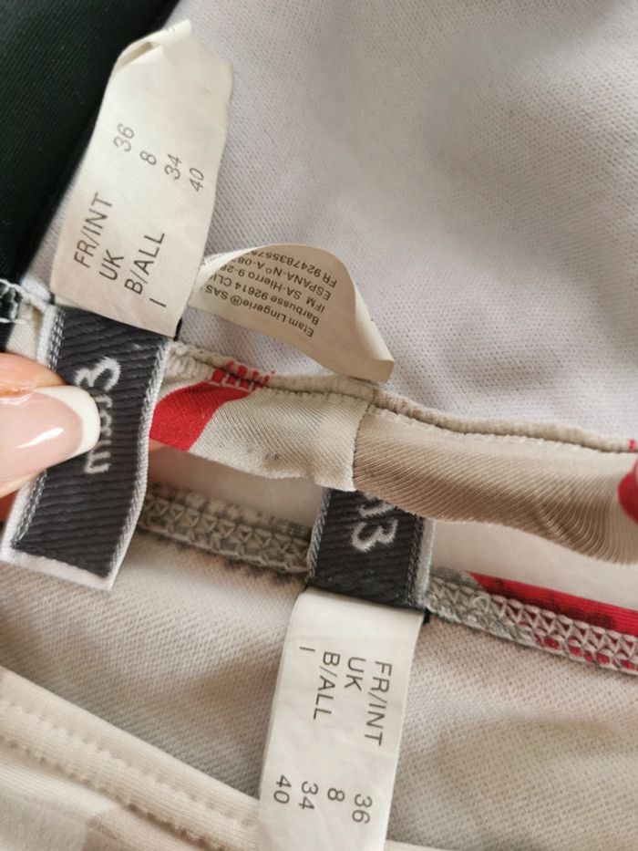 Maillot 2 pièces effet géométrique Etam Taille 36 - photo numéro 5