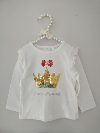 Tee shirt neuf bébé fille Orchestra 12 mois