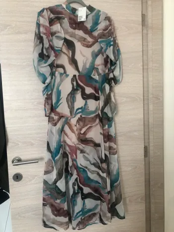 Robe longue à motif
