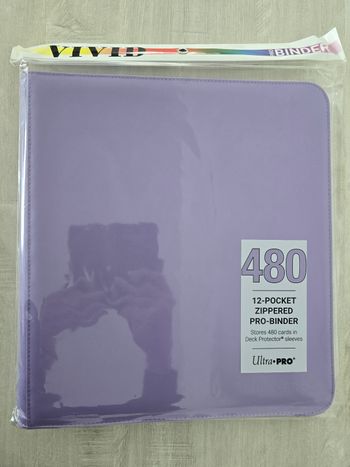 Portfolio Ultra Pro Vivid Zip Binder 480 Purple 