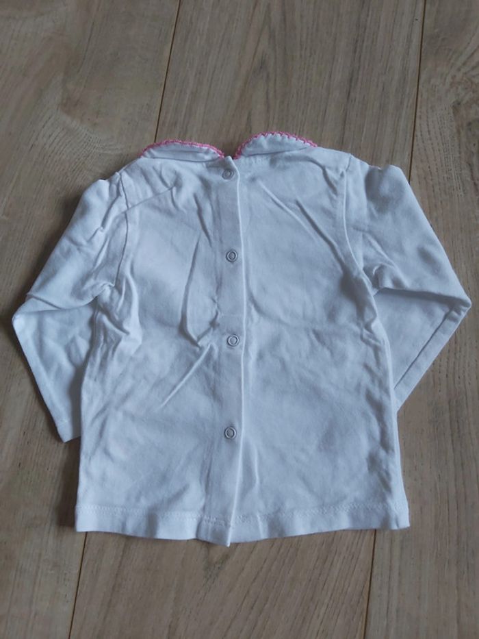 Ensemble tee-shirt avec col Claudine et legging fille 3 mois en très bon état (78) - photo numéro 4
