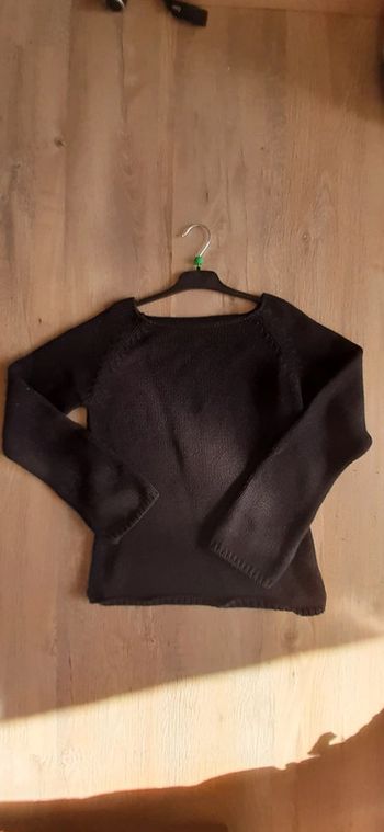 Pull noir 100% coton