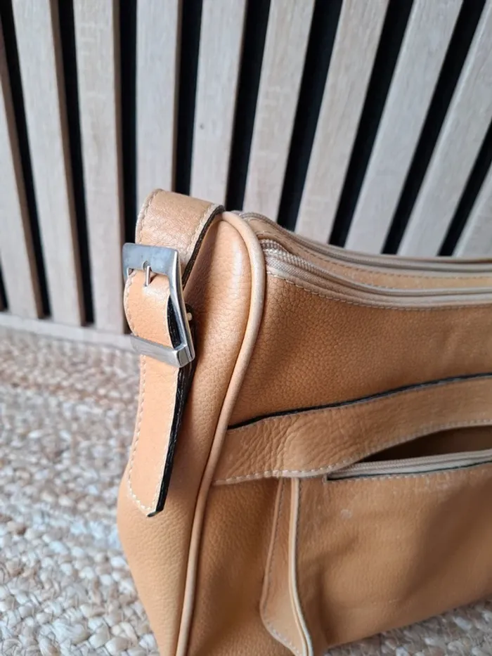 Sac bandoulière marron clair vintage - photo numéro 16