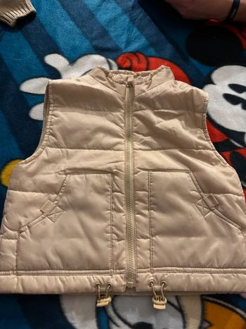 Veste sans manche beige