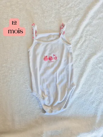 Body fines bretelles 12 mois