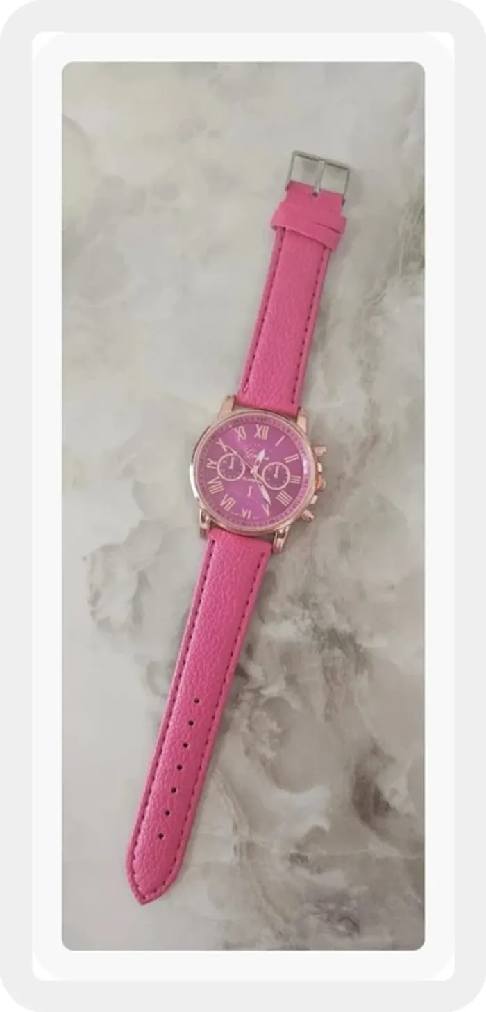 Montre rose fuschia - photo numéro 2