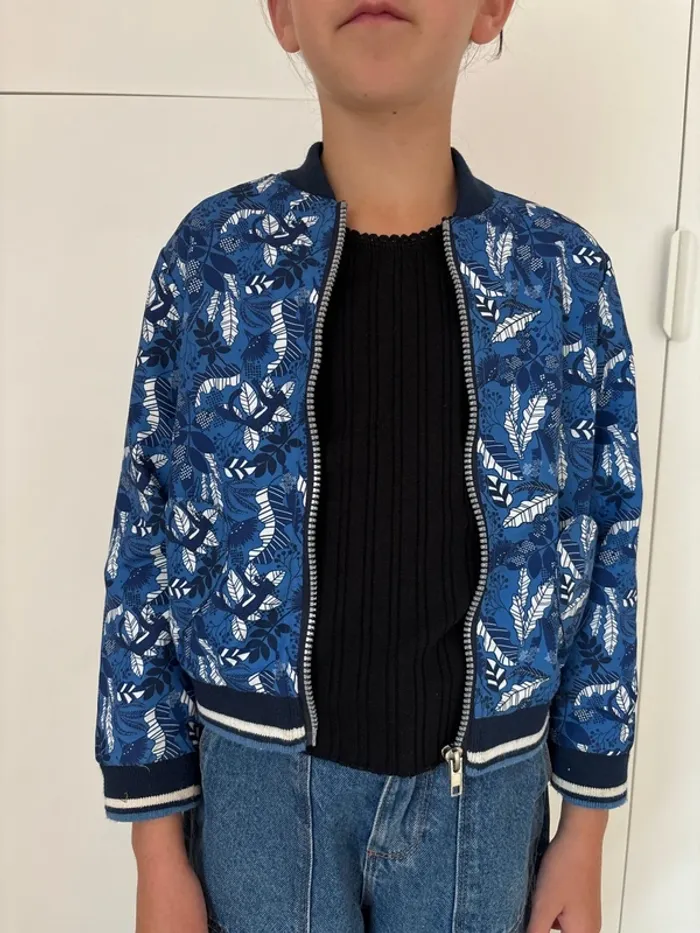 Veste fille type bombers