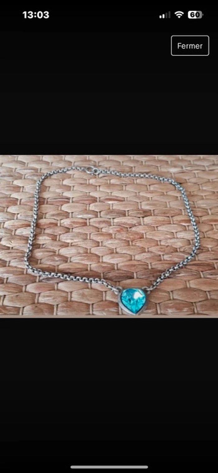 Collier scooter cœur