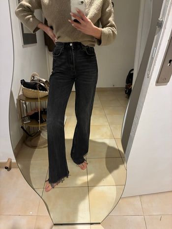 Jean gris / noir Zara taille 34 neuf jean droit