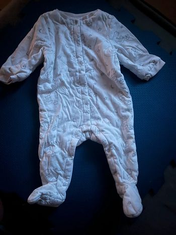 Pyjama Kimbaloo molletonné ours blanc 6M