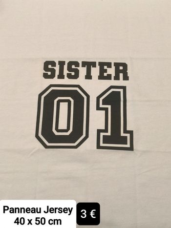 Panneau Jersey "Sister 01"