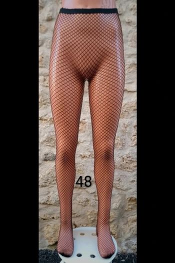 Collant résille motif fantaisie