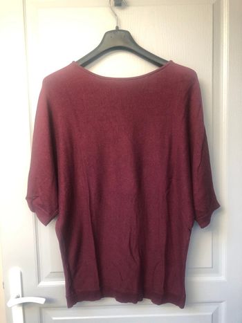 Pull Bordeaux taille S gémo