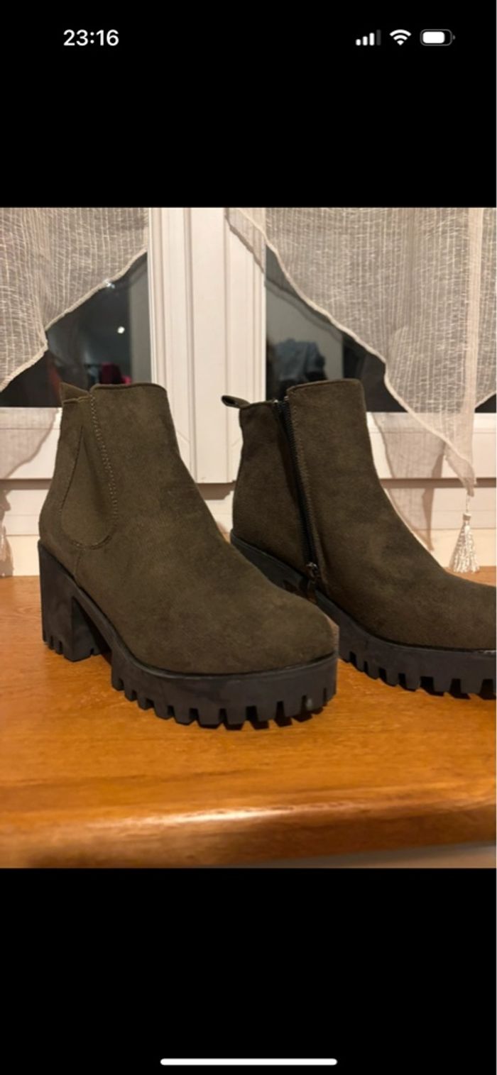 Bottines kaki - photo numéro 4