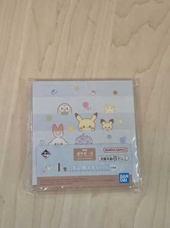 Bloc memo Pokemon Ichibankuji Poke Peace Peaceful Place 