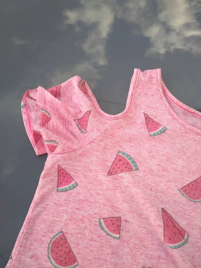 Tee shirt Fille  Imprimé Pastèque - photo numéro 4