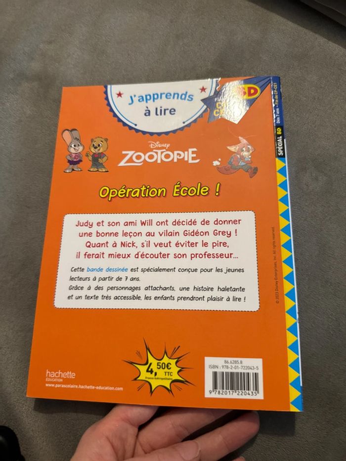BD J’apprends à Lire Zootopie Disney Opération École Fin CP - photo numéro 2