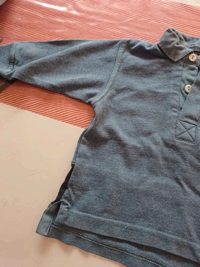 Polo chemise blanco 24mois - photo numéro 6