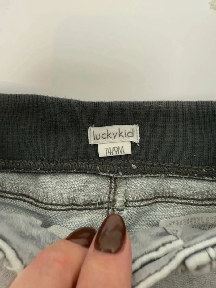 Jeans bébé garçon Lucky Kid 9 mois 74 cm comme neuf - photo numéro 2