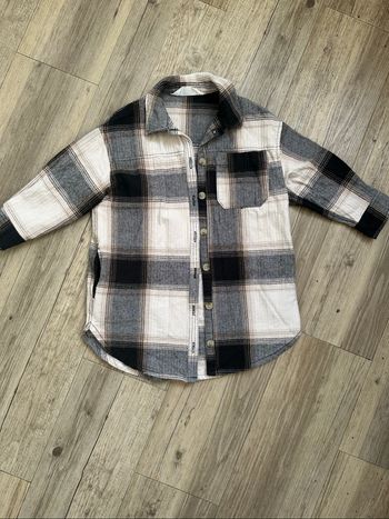 Robe chemise à carreaux 3/4 ans fille h&m