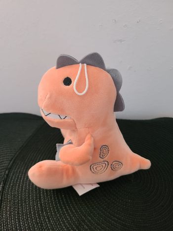 Peluche dinosaure T-Rex orange de 14 cm de haut BNWT